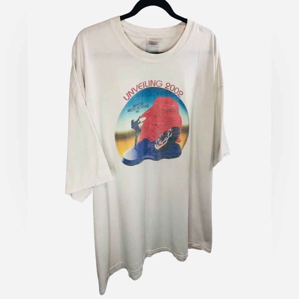 Vintage Y2k Sturgis Rally Breese Motorcycles Unveiling XXXL Graphic 02 Tee Shirt - Picture 6 of 10